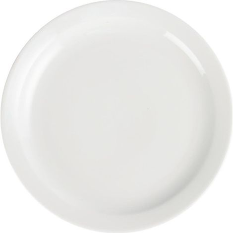 Assiettes à Bord Étroit Blanches 250(Ø)mm Lot de 12 Olympia