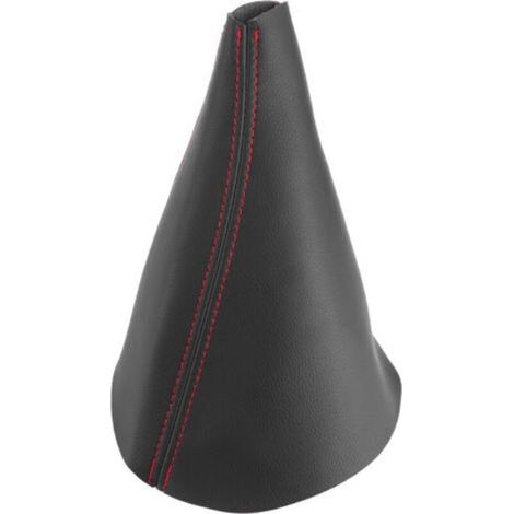 Pommeau de levier de vitesse, housse de voiture durable, résistante aux rayures, portable et résistante à l'abrasion, pour housse de levier de vitesse de voiture (noir ligne rouge) (1/4)