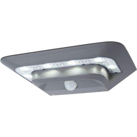 Eco Light lampada solare da parete per esterni Ghost Solar con pannello solare, sensore di movimento, girevole e orientabile, IP44 P 9014 SI (1/5)
