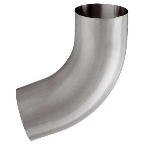GRÖMO ALU Rohrbogen ALUMINIUM 72° ø87 mit Einzug, 84087 (1/2)