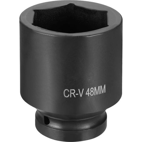 6-Point Impact Socket 1" Drive 48mm Metric Sockets Black (1/5)