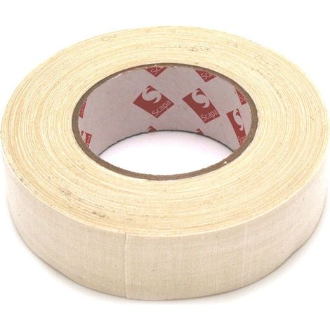 Rouleau de toile fibranne blanc 50 mètres x 50 mm - Finition encadrement, reliure - Nielsen