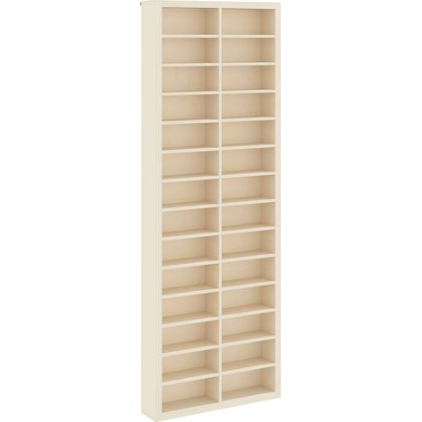 Wanddisplay-Case mit Regal Beige 21 x 4,5 x 59 cm Holzwerkstoff