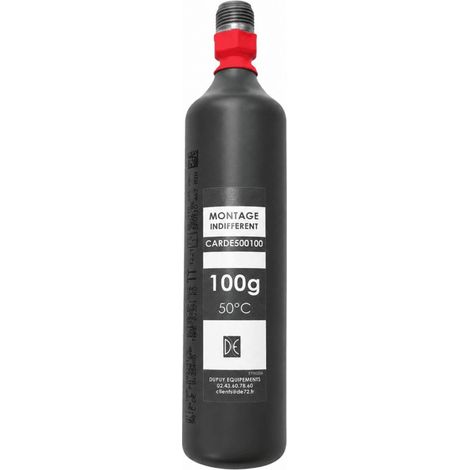 Cartouche CO² 100 g 50°C – tête filetée 15x125 – Conforme NF (1/2)