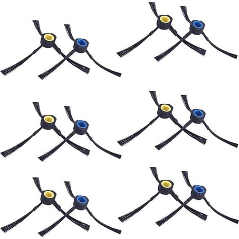 Lot de 12 brosses latérales pour AMIBOT Animal Premium H2O (6 paires)