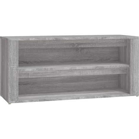 Maison Exclusive - Scarpiera Grigio Sonoma 100x35x45 cm in Legno Multistrato