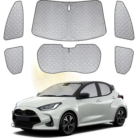 Sonnenschutz Set 6-teilig für Toyota Yaris XP210 (2020-2026) mit Tasche (1/5)