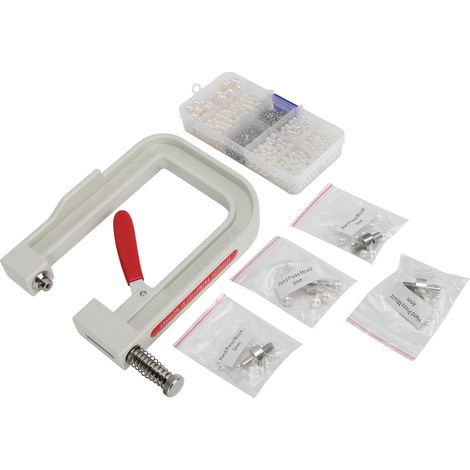 Kit de machine à sertir les perles à main pour décorer vêtements, chapeaux et chaussures - Accessoires faits main (1/5)