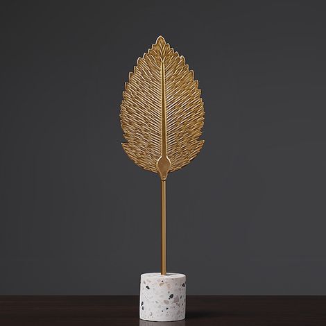 Ornements décoratifs simples, décorations d'intérieur créatives en feuille d'or (1/5)