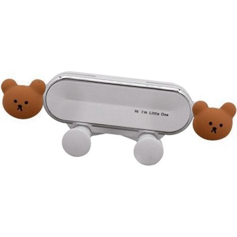 Support de voiture à gravité automatique avec mécanisme de verrouillage, design mignon, support de voiture à gravité amélioré pour téléphones portables de 4 à 7 pouces