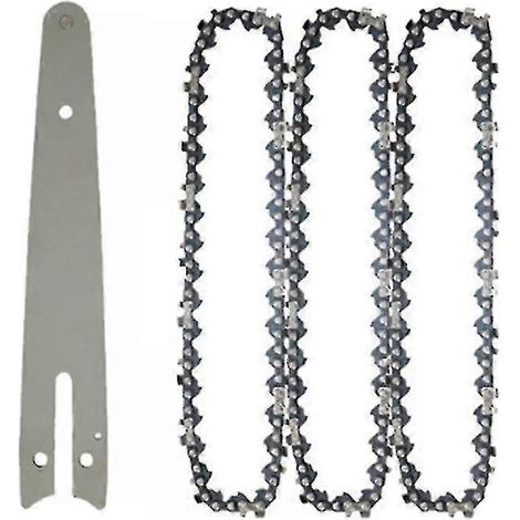 Chaîne de tronçonneuse 1/4" 6 pouces pour scie électrique portable, mini-tronçonneuse, lame de bûcheronnage, chaîne de tronçonneuse d'élagage (1/4)