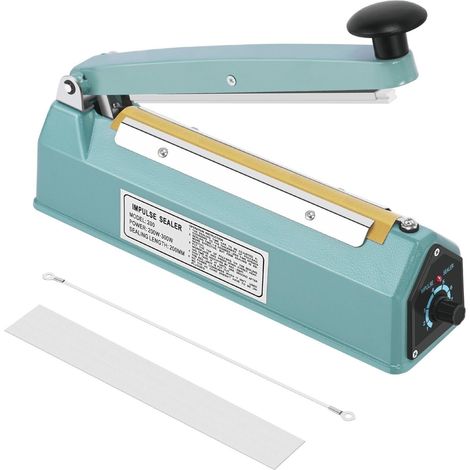 Kit de fermeture à impulsion 200 mm 300 W avec minuterie réglable, poignée de rechange et ruban téflon (1/5)