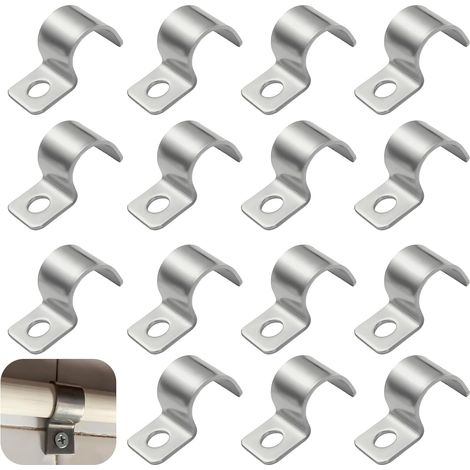 20 Pièces Attache de Fixation pour Tube en U,Colliers de Serrage (1/5)