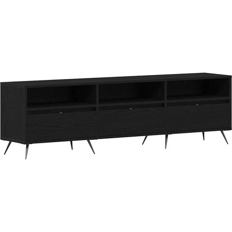 Maison Exclusive - Meuble TV Chêne noir 150 x 30 x 44,5 cm Bois d'ingénierie