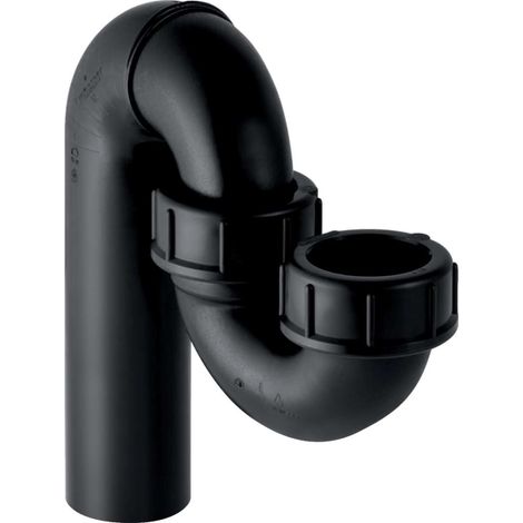 Geberit Accessori - Sifone per lavello, con raccordo a compressione, ingresso e uscita verticali, d 56 mm, d1 56 mm 152.042.16.1