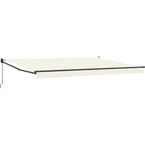 Manuell einziehbare Markise Creme 4 x 2 m