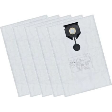 5 x Vacuum Cleaner Bags Suitable for Kärcher 2.889-154.0, NT 30/1 Tact Te L, M, Ap 30L, Microfibre Capacity 30L (1/5)