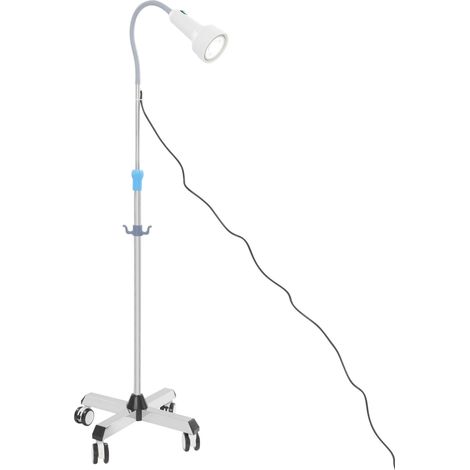 Lampe d'examen à lumière blanche réglable, lampe d'examen LED sur pied avec roulettes universelles 2600lm, Luminaire (1/5)