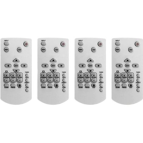 4 télécommandes de remplacement YT-150 pour projecteur Casio XJ-V1, XJ-V2 (1/5)