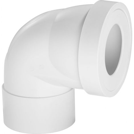 Tubo WC corto en ángulo de 90 °C Diam.10 cm WIRQUIN WIRQUIN