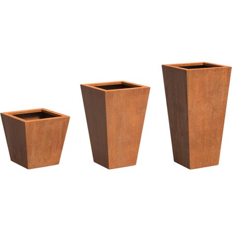 Adezz Tap aus Corten-Stahl Pflanzgefäß Pflanzkübel Blumentopf Blumenkübel