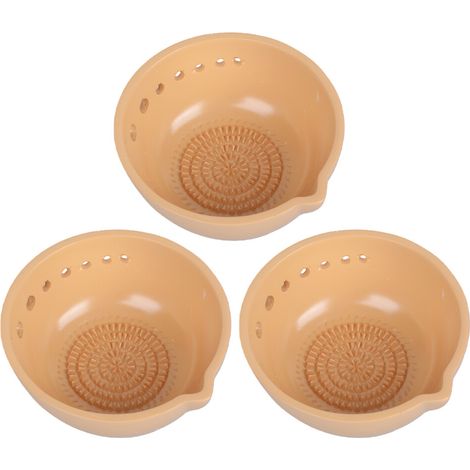 Set di 3 pezzi composto da grattugia per aglio e ciotola per erbe aromatiche, realizzati a mano.