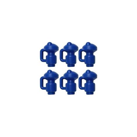 Embouts de protection pour trampolines, lot de 6, embouts pour poteaux de filet de trampoline, Ø 3,2 mm, embouts extra stables et résistants aux intempéries, embouts de saut, embouts pour poteaux, emb (1/5)