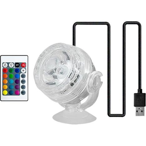 Lampe LED submersible multicolore RGB réglable pour aquarium Éclairage sous-marin pour poissons, plantes et aquascaping (1/5)