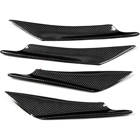 4-teiliges Set Universal Carbon Fiber Auto Styling Frontstoßstangen-Canards Splitter Finnen Deflektor (1/4)