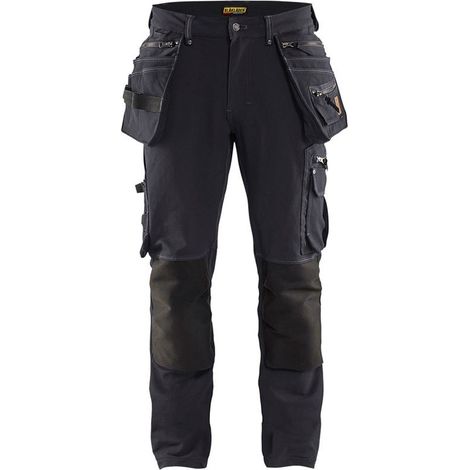 Pantalon de travail X1900 artisan stretch 4D 1998 - Gris foncé/Noir M - FR(44) - SE(C50) - Standards (1/4)