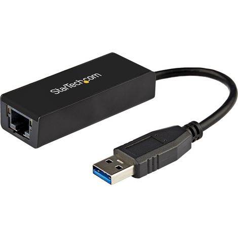 StarTech.com Adattatore USB 3.0 a Gigabit Ethernet RJ45 Nero USB31000S 5000 Mbit/s
