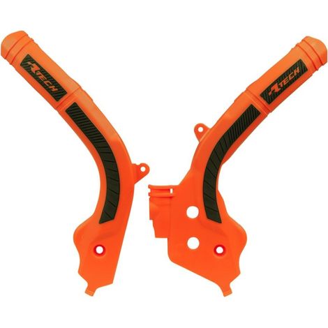 Protectores de chasis KTM RaceTech Bi-Material SXF 450 2016-2019 Naranja/Negro