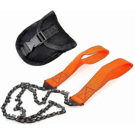 Scie à main d'extérieur Healwe orange de 61 cm (24 pouces) - Cadeau (1/5)