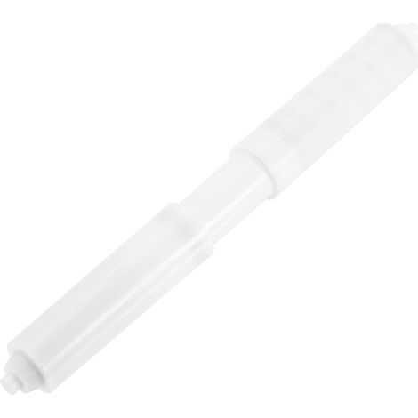 Porte-papier toilette en plastique, tige de rechange pour salle de bain, 19,5 cm à 19,5 cm, blanc (1/5)