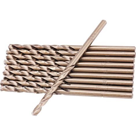 10pcs M35 HSS Forets au cobalt Forets HSS-CO à Percussion 1-5mm pour Perçage (2.5mm) (1/5)