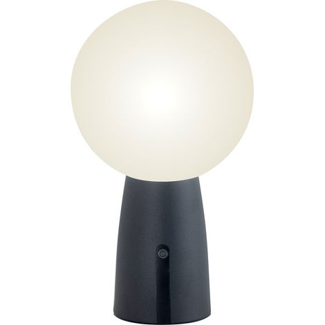 Lampe De Table Olimpia Pro Gris Foncé Rechargeable Et Dimmable (1/5)