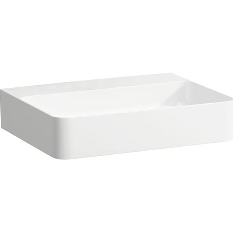 LAUFEN VAL Lavabo sobre encimera, sin agujero para grifo, sin
