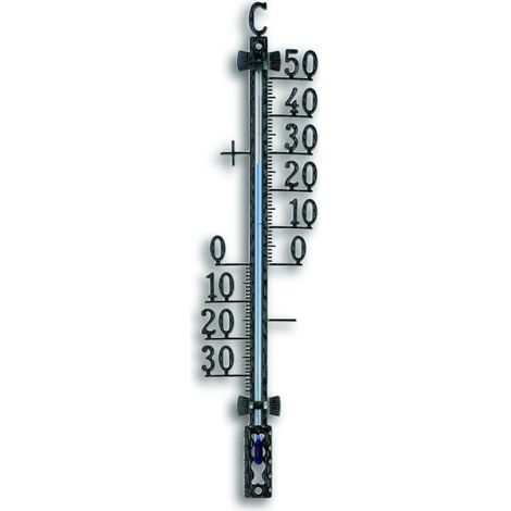 Termometro atmosferico metal herter exterior negro