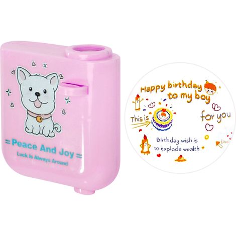 Projecteur Mini Anniversaire Lampe Projection Enfant Portable Lumière Rose pour Fêtes à Domicile (1/2)