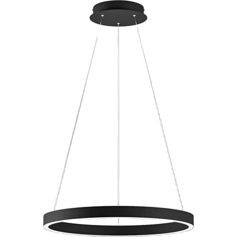 Suspension Criseide S/P Noir - Led Intégrée 60W 3100Lm 3000K Dimmable Double Émission Aluminium Et Silicone - Gealuce (1/3)