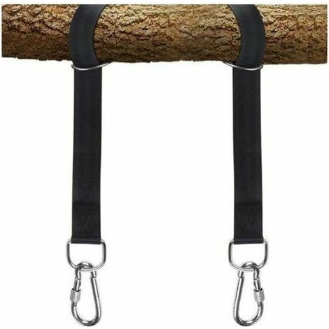 Gear Kit De Sangles De Suspension Pour Balançoire D'Arbre – Installation Facile Et Rapide – Sangles Extra Longues De 1,5 M Pouvant Contenir 900 Kg – Mousqueton À Verrouillage Plus Sûr, Parfait Pour Le (1/5)