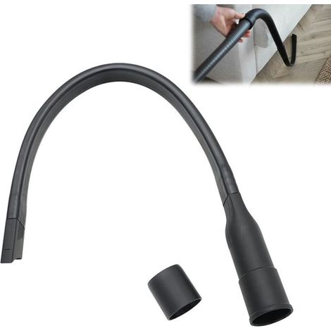 Suceur Plat Flexible pour Aspirateur - Embout Universel 62 cm avec Raccord 35/32 mm - pour Nettoyage des Zones Difficiles d'Accès (Ventilation, Appareils, Canapés) (1/5)