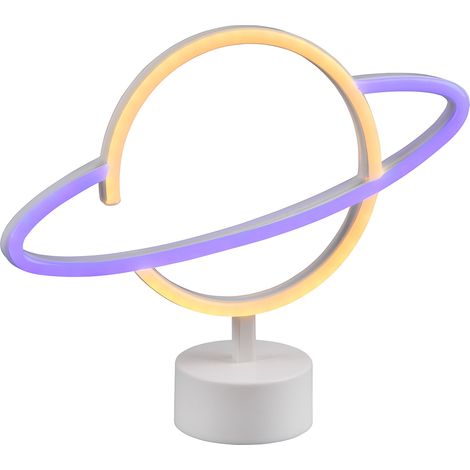 Lampada da Tavolo da Interno a LED in Plastica Bianco (1/5)