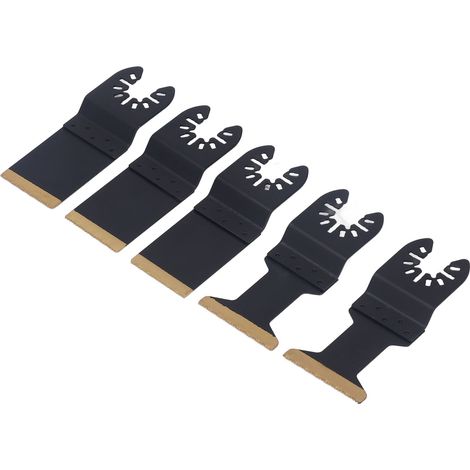 5 Universal Pro Titan-Oszillationssägeblätter für Metallsägen, Set mit 5 multifunktionalen Zubehörteilen für präzise Schnitte (1/5)