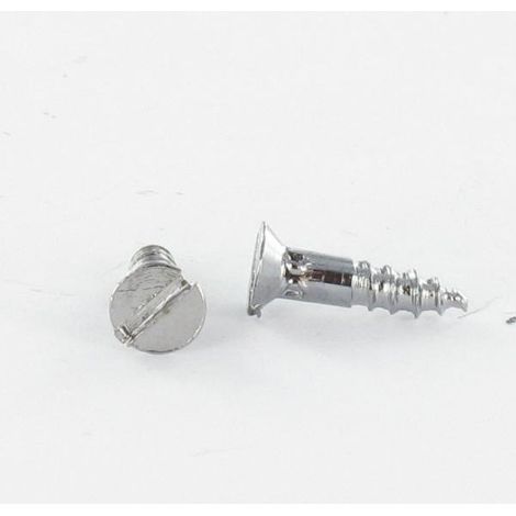 Vis bois Acier chrome Tête fraisée Fendue 3X35 microvis-1 pièce