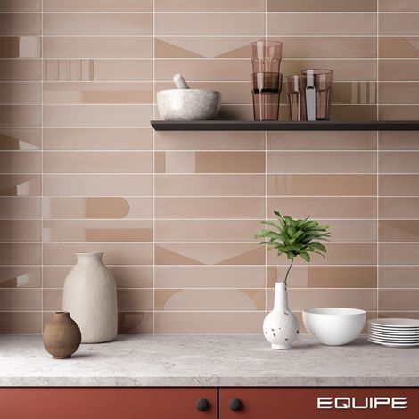 Carrelage FENG 30x6cm 30x6cm DECOR Taupe - boîte de 0.50 m2 30x6 cm DECOR Taupe -  - boîte de 0.50 m2