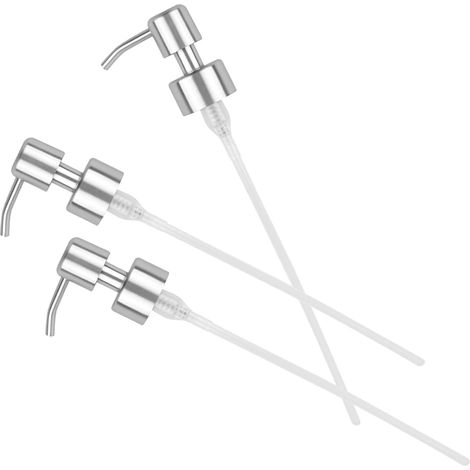 Pack Ersatz Pumpenspender aus Edelstahl für Seifenflaschen (1/5)