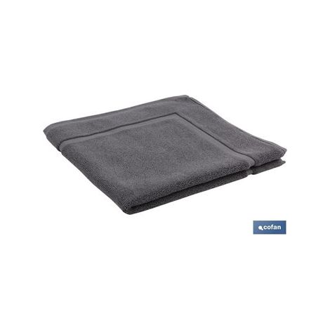 Anthrazitgrauer Badezimmerteppich Gr.1000 Steinmodell 60x60cm (1/2)