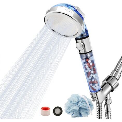 Shower Head, Jet Filter Shower Sprayer, 3 High Pressure Mode, Handheld Jet Shower Heads (1/4)
