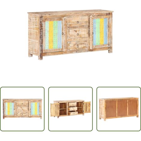 Buffet vintage -  Buffet 151x40x75 cm Bois d'acacia brut (1/5)